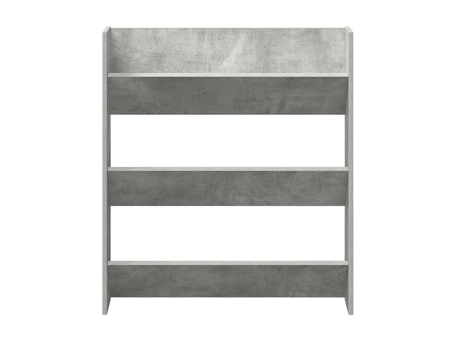 Armoire à chaussures murale Gris béton 80x18x90 cm Aggloméré
