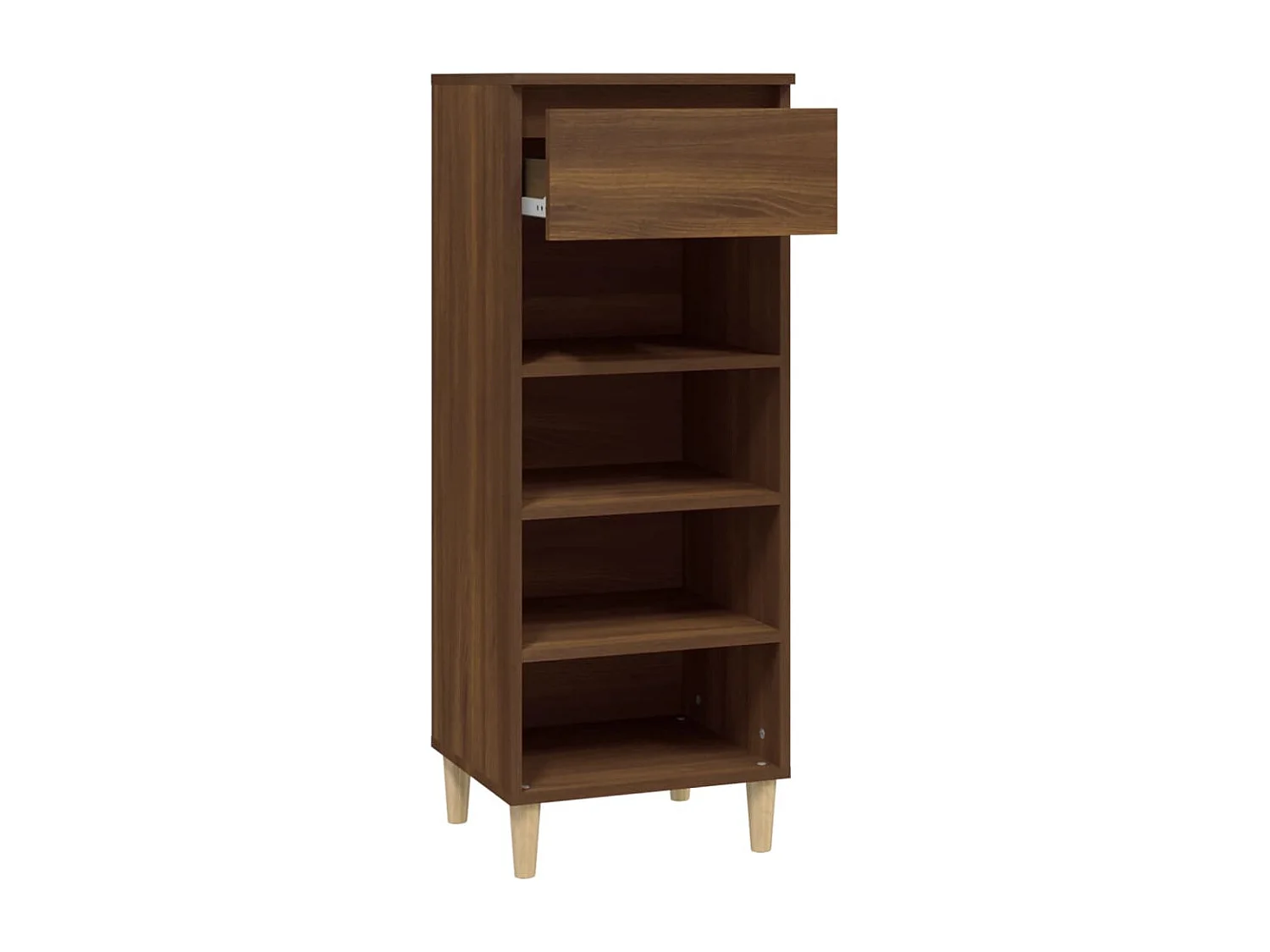 Zapatero Roble marrón 40x36x105cm Madera de ingeniería