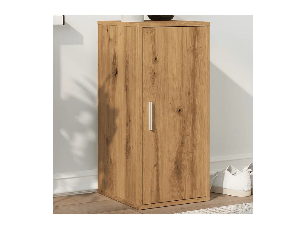 Scarpiera realizzata artigianalmente in legno di rovere ingegnerizzato