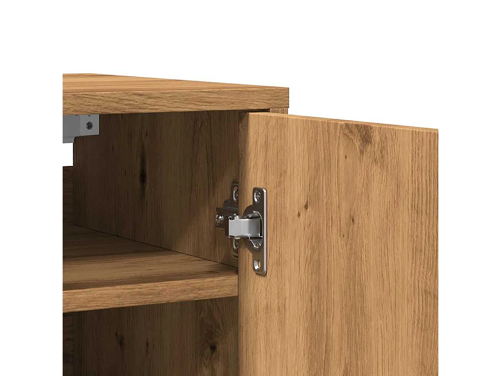 Armoire à chaussures chêne artisanal bois d'ingénierie