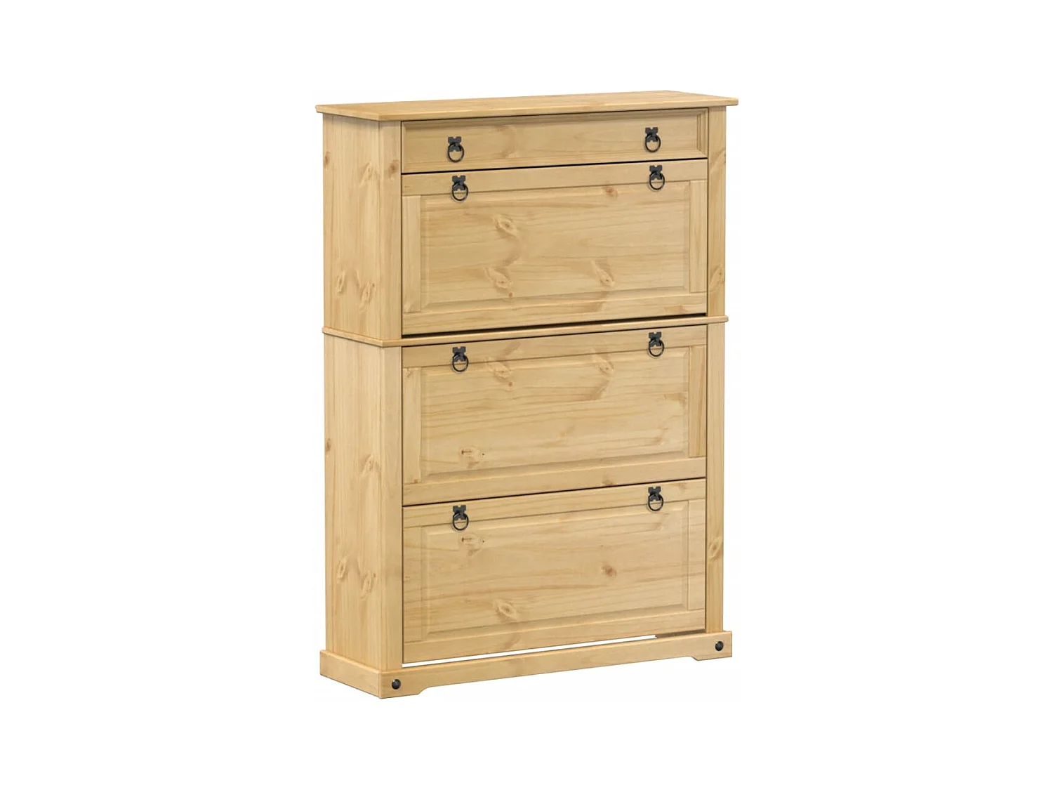 Armoire à chaussures 99x32x138 cm bois de pin massif