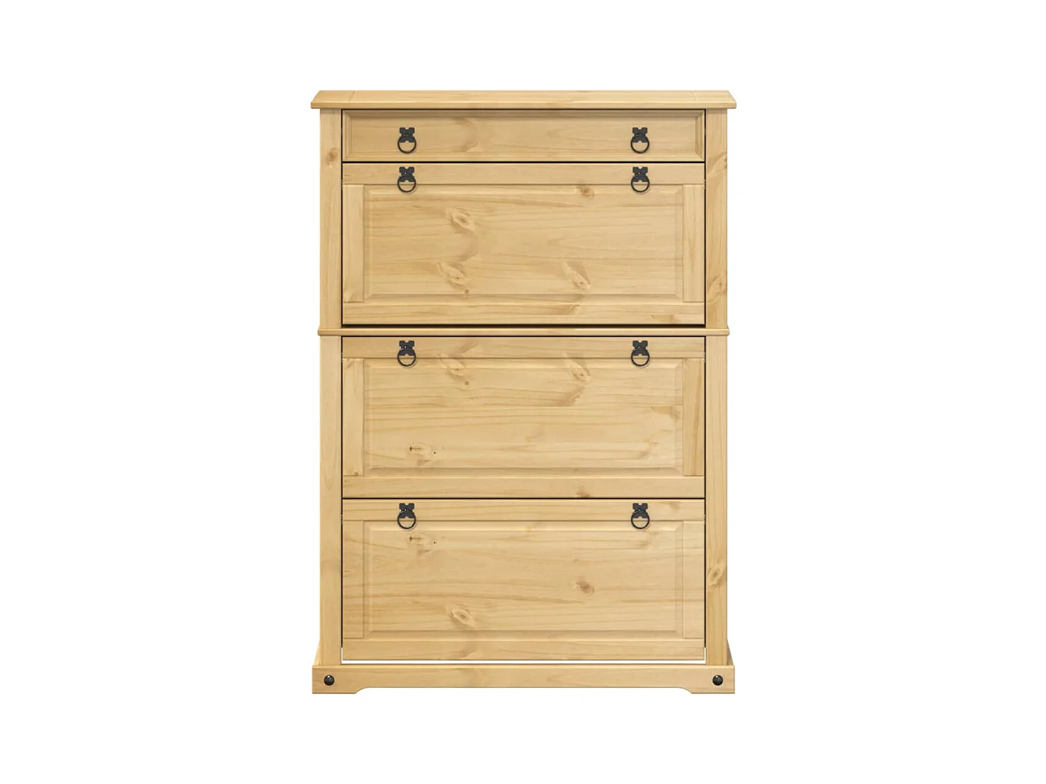 Armoire à chaussures 99x32x138 cm bois de pin massif