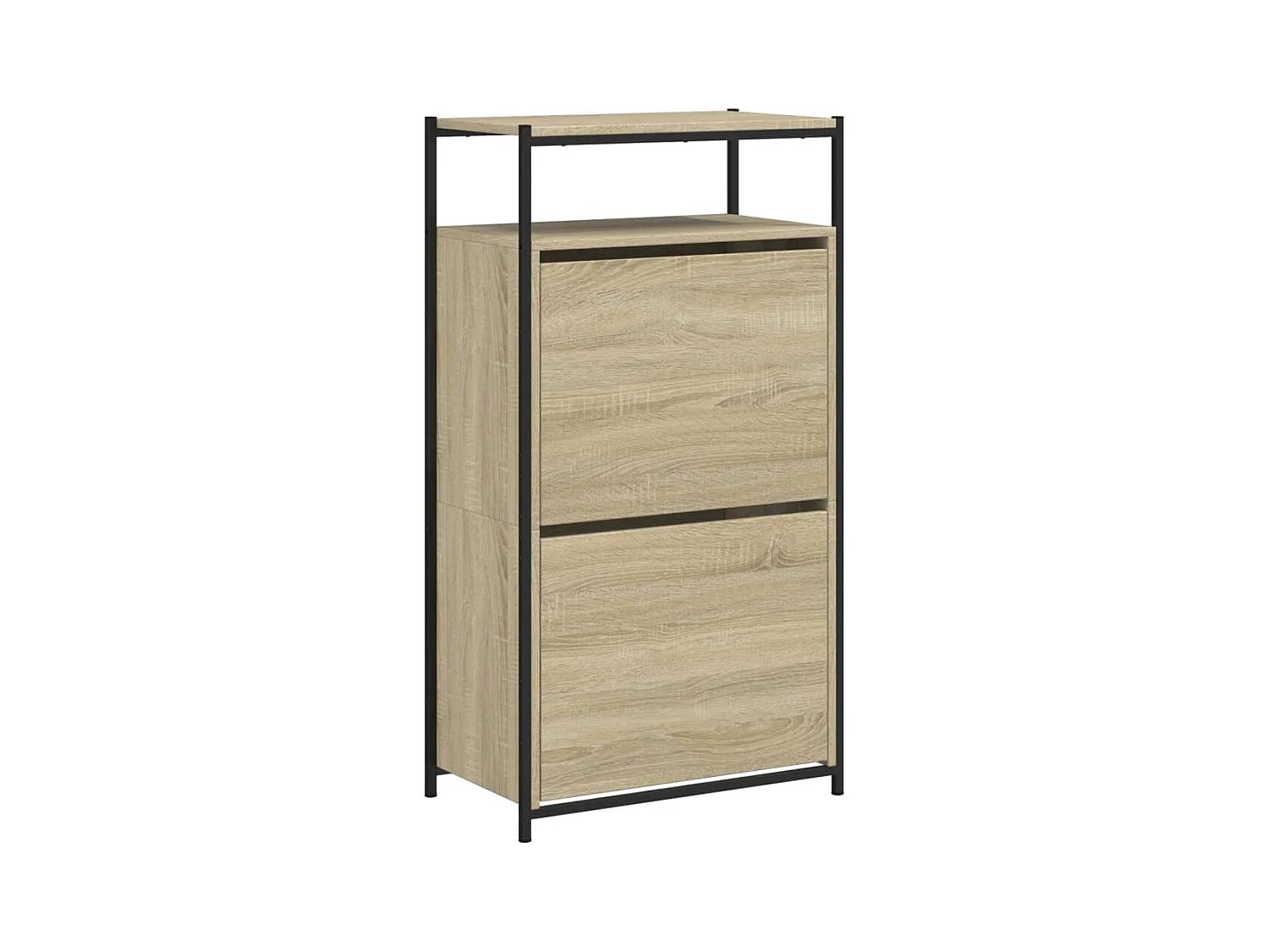 Armoire à chaussures chêne sonoma 60x34x112cm bois d'ingénierie