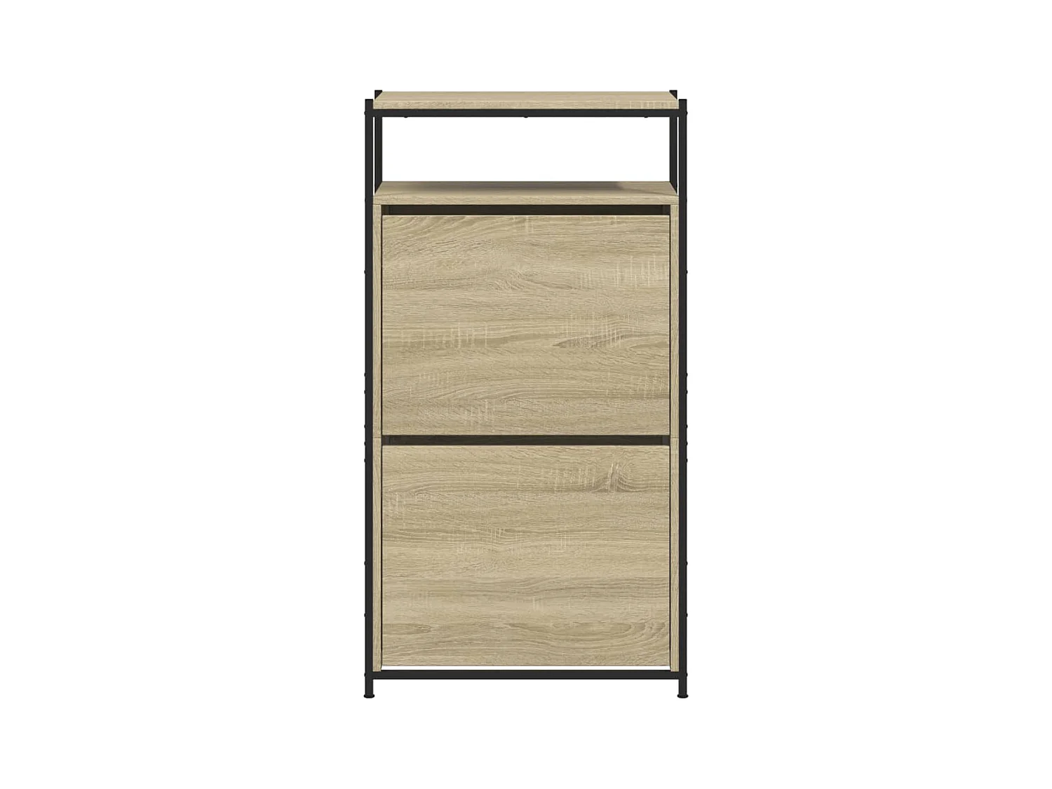 Armoire à chaussures chêne sonoma 60x34x112cm bois d'ingénierie