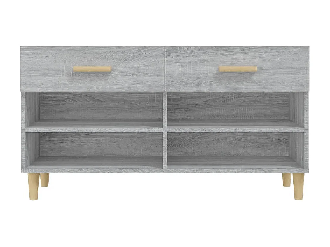 Zapatero Sonoma gris 102x35x55 cm Madera de ingeniería