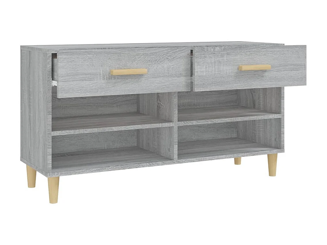 Zapatero Sonoma gris 102x35x55 cm Madera de ingeniería