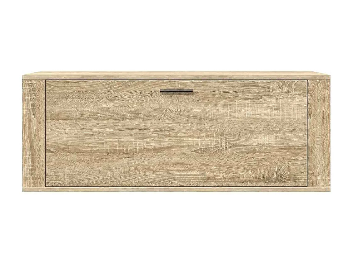 Zapatero de pared roble Sonoma 100x35x38 cm