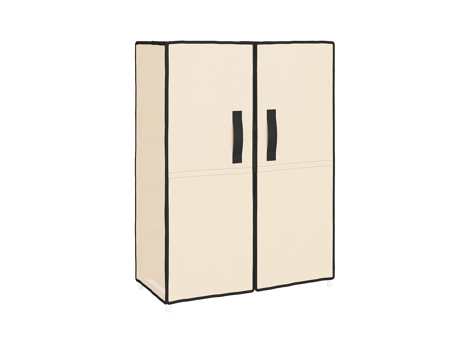 Armoire à chaussures Crème 60x28x90 cm Tissu