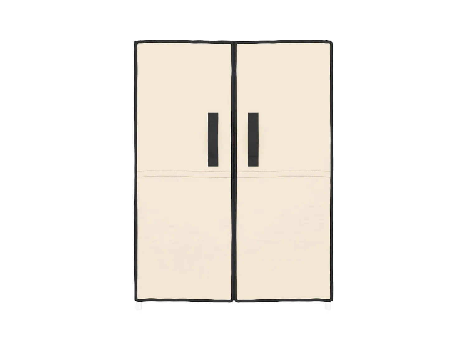 Armoire à chaussures Crème 60x28x90 cm Tissu