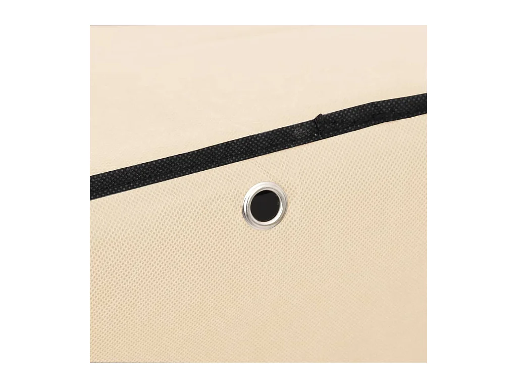 Armoire à chaussures Crème 60x28x90 cm Tissu