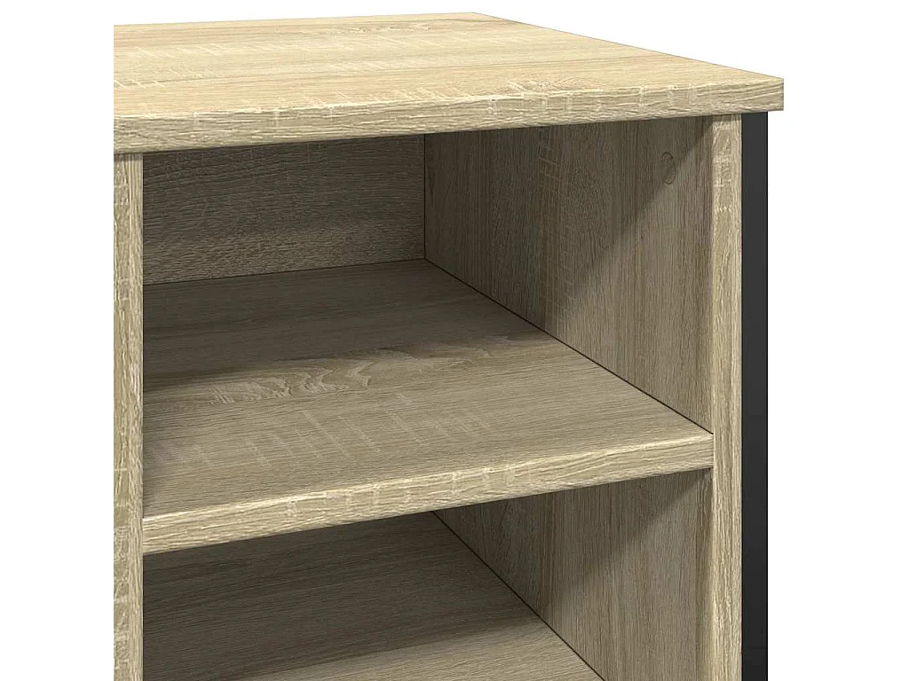 Zapatero de roble Sonoma 90x38x61,5 cm madera de ingeniería