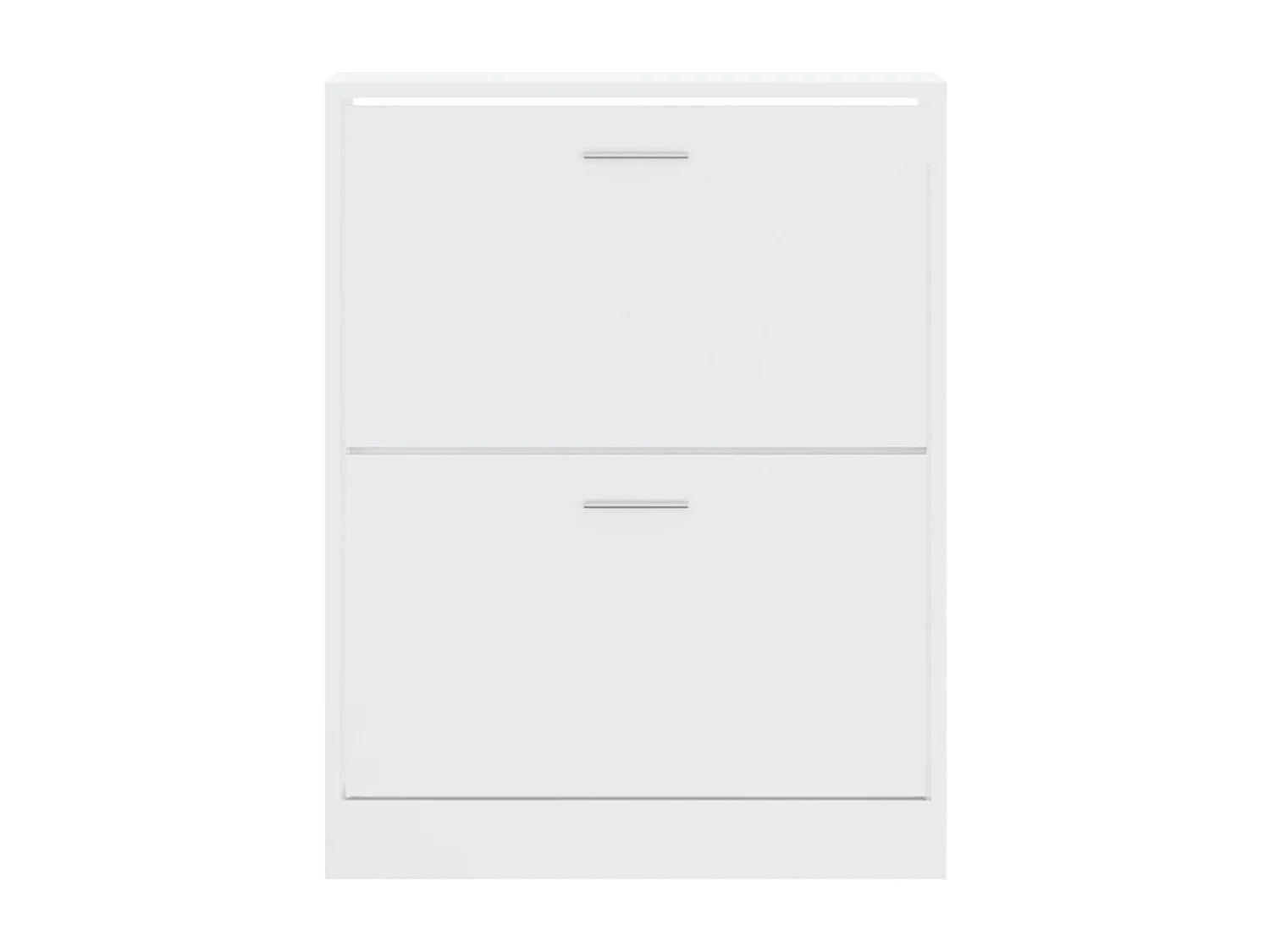 Armoire à chaussure Blanc brillant 63x24x81 cm Bois ingénierie