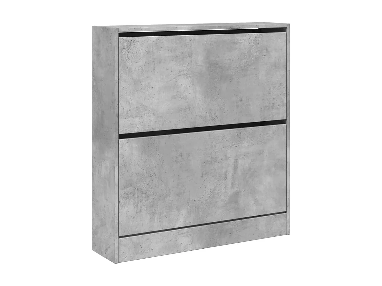 Zapatero gris hormigón 80x21x87,5 cm madera de ingeniería