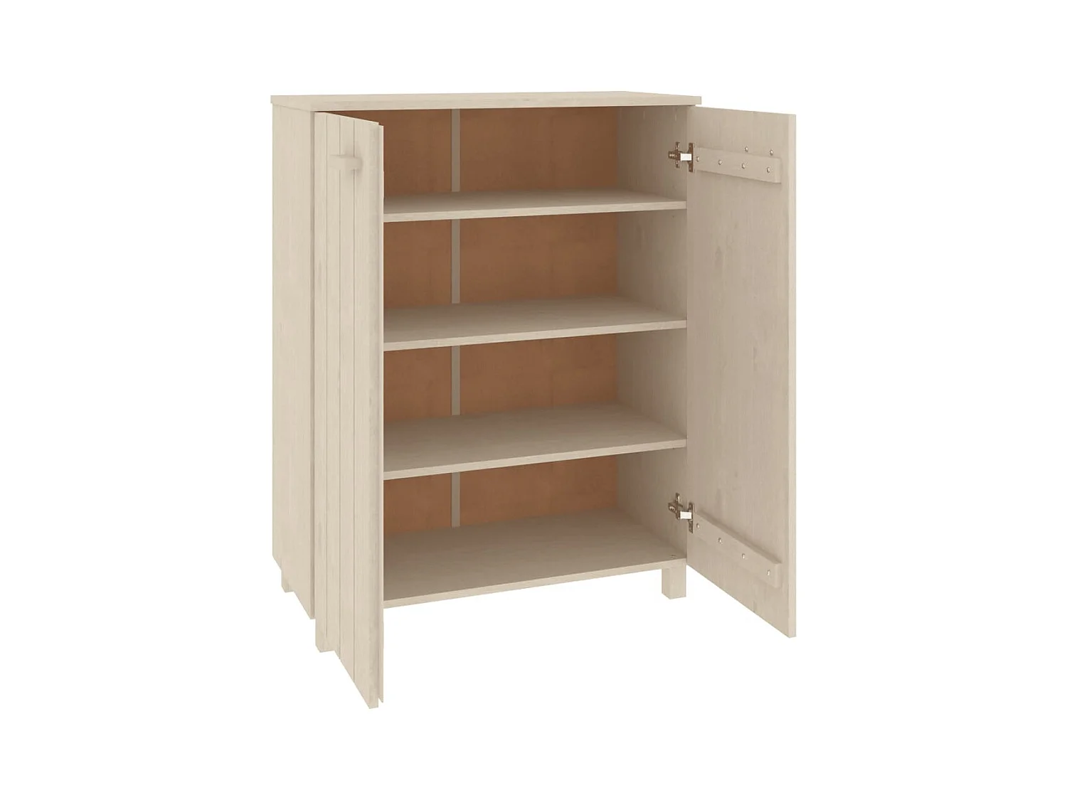 Armoire à chaussures Marron miel 85x40x108 cm Pin massif