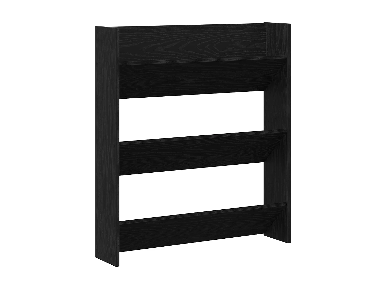 Meuble à chaussures mural - Chêne noir, 80 x 18 x 90 cm, en bois d'ingénierie