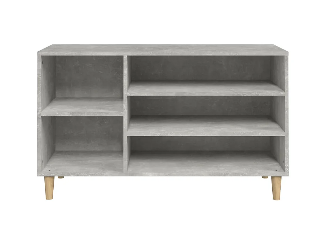 Armoire à chaussures Gris béton 102x36x60 cm Bois d'ingénierie
