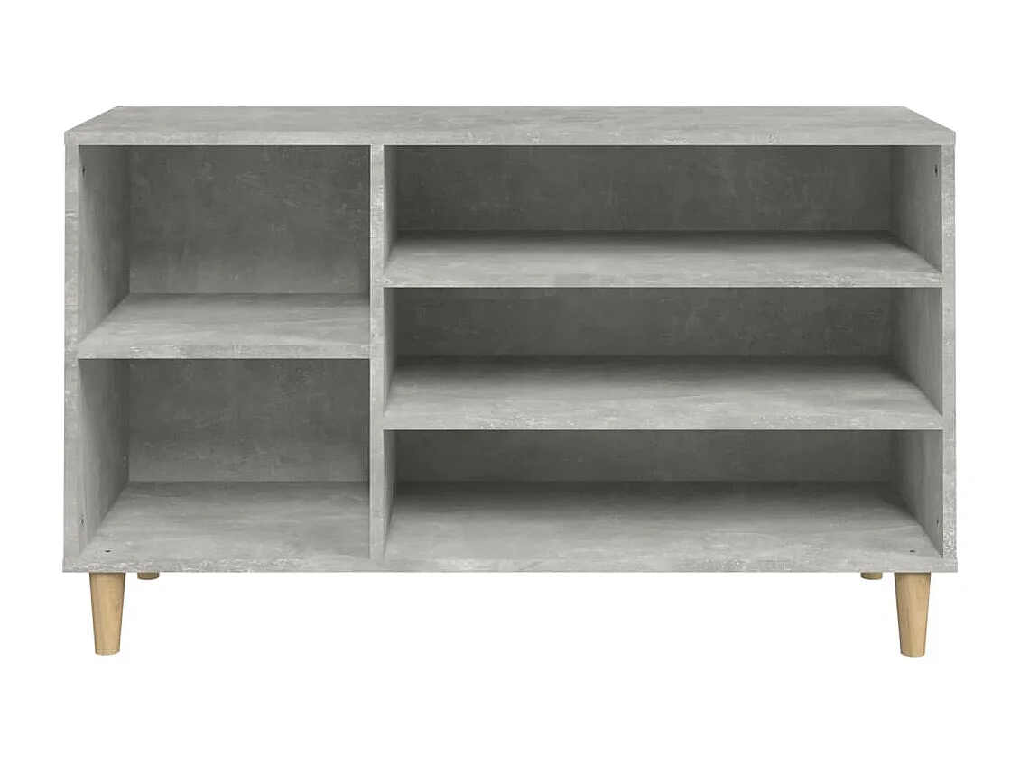 Zapatero gris hormigón 102x36x60 cm Madera de ingeniería