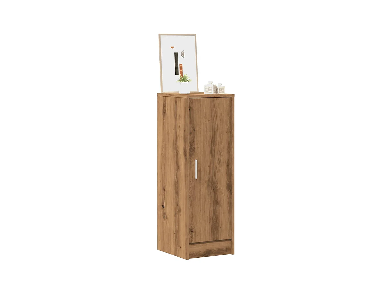 Armoire à chaussures chêne artisanal 32x35x92cm bois ingénierie