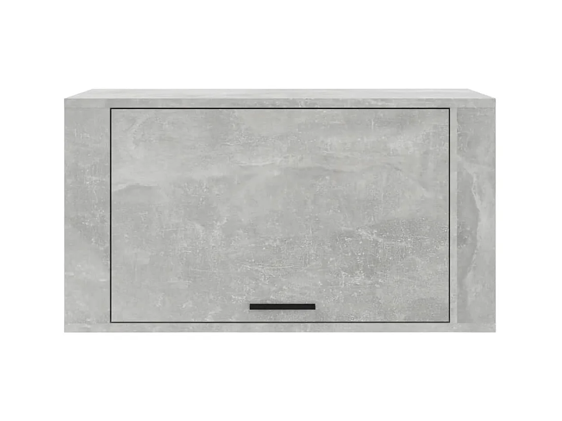 Scarpiera da parete grigio cemento 70x35x38 cm