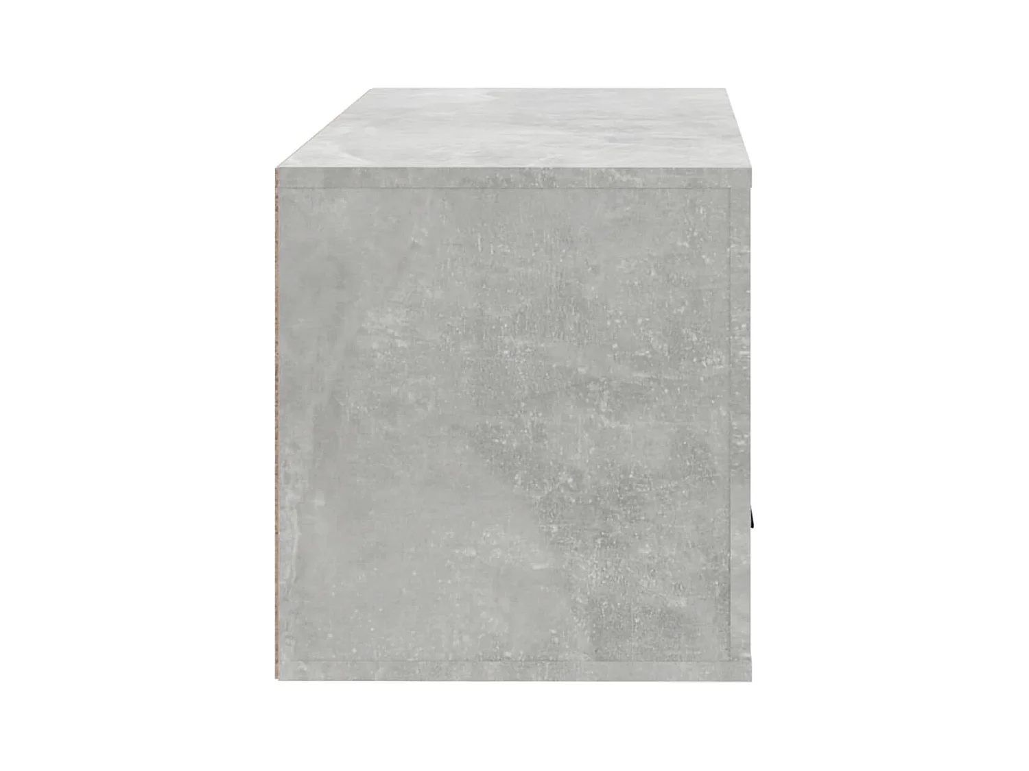 Scarpiera da parete grigio cemento 70x35x38 cm
