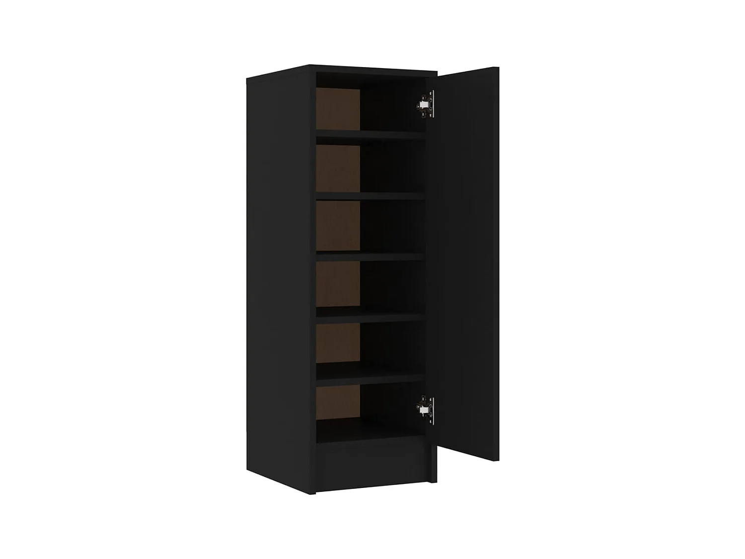 Zwarte schoenenkast 32x35x92 cm Technisch hout