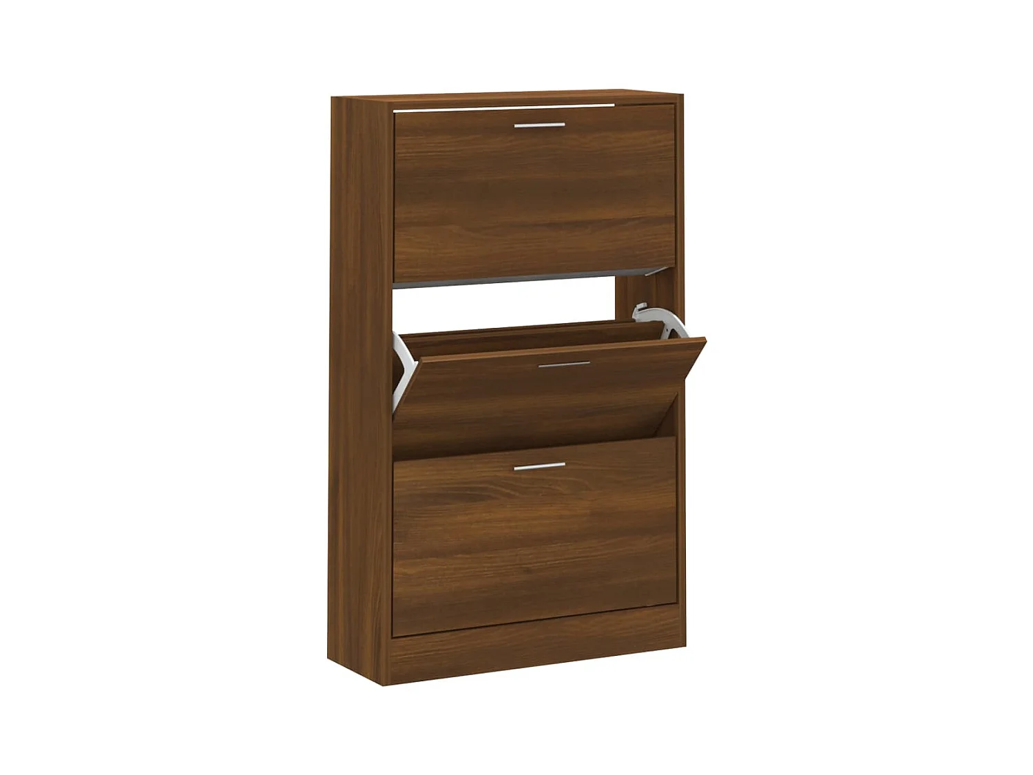 Armoire à chaussures Chêne marron 63x24x103cm Bois d'ingénierie