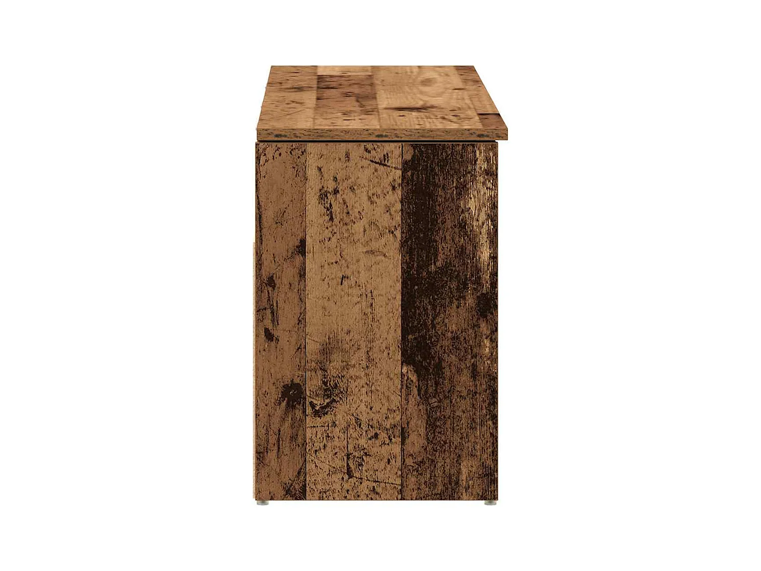 Banc à chaussures vieux bois 102x30,5x45 cm bois d'ingénierie