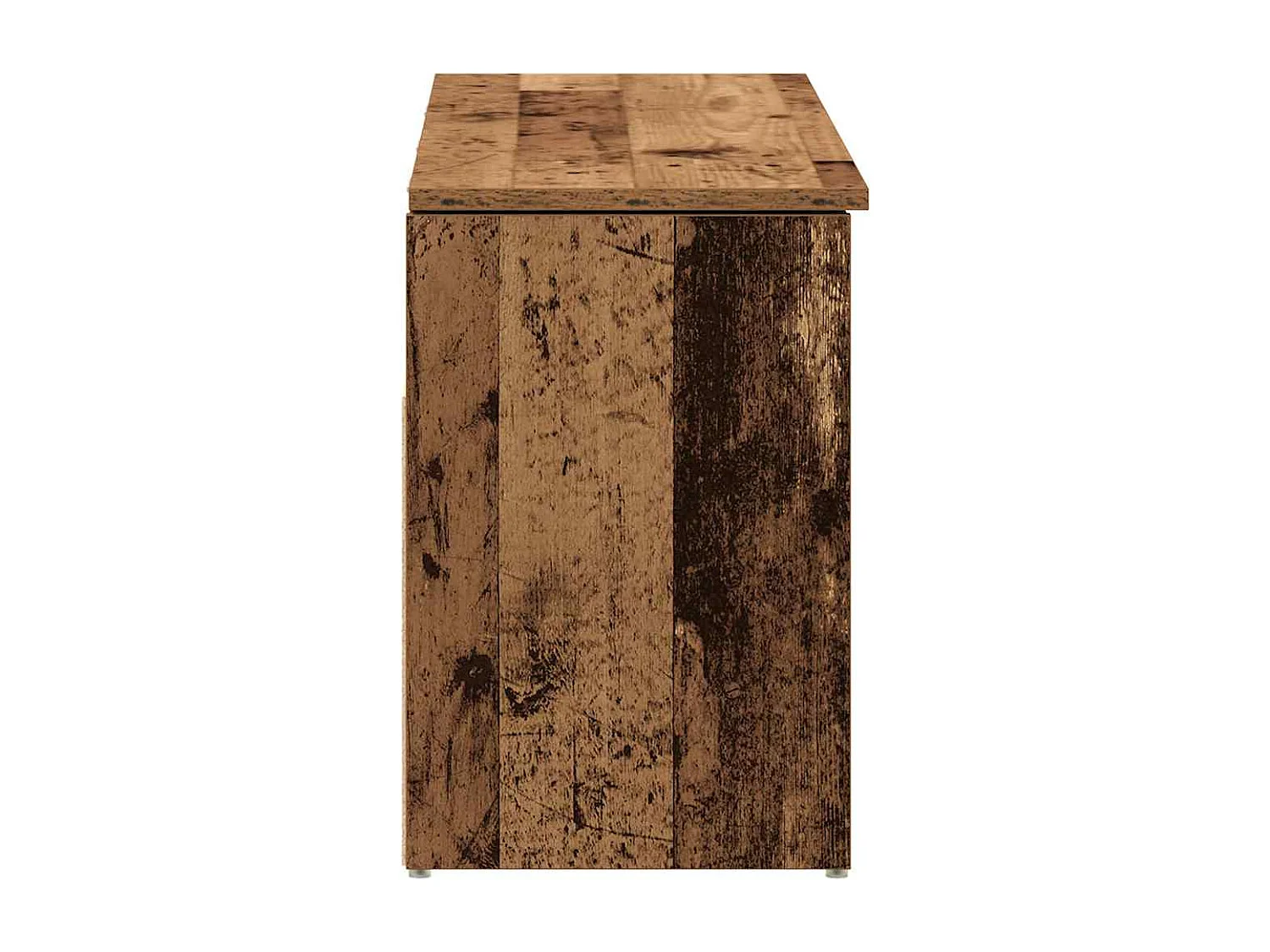 Banc à chaussures vieux bois 102x30,5x45 cm bois d'ingénierie