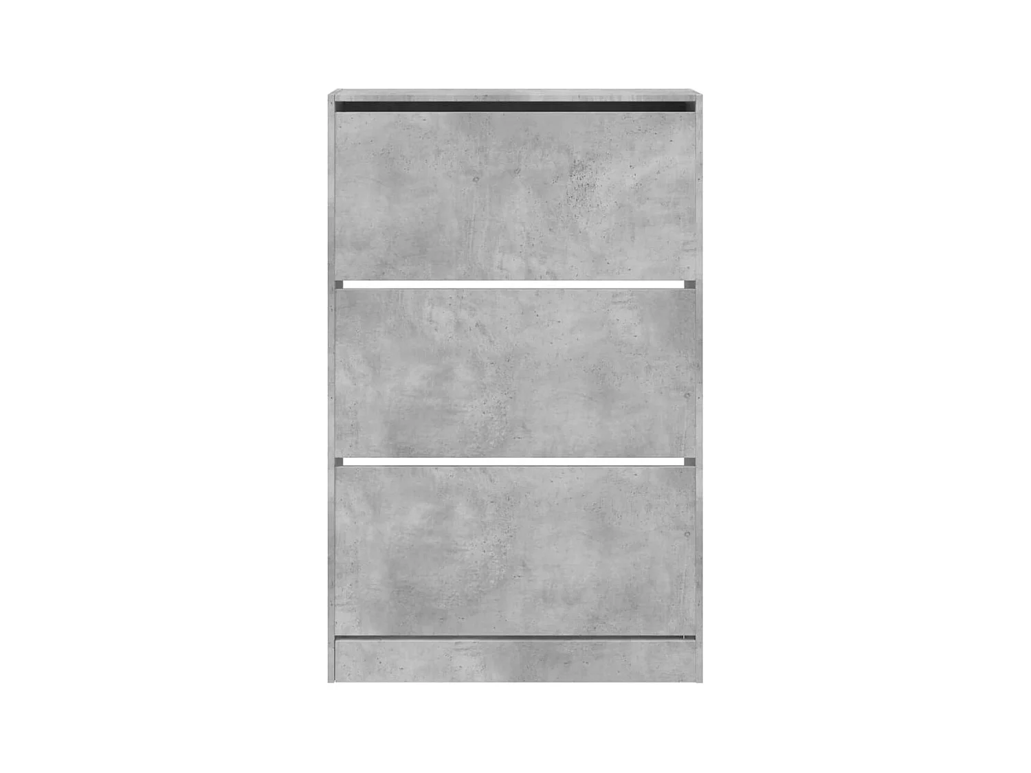 Zapatero gris hormigón 80x21x125,5cm madera de ingeniería