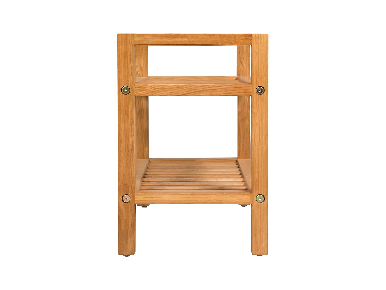 Étagère à chaussures avec 2 étagères 50x27x40 cm Chêne massif