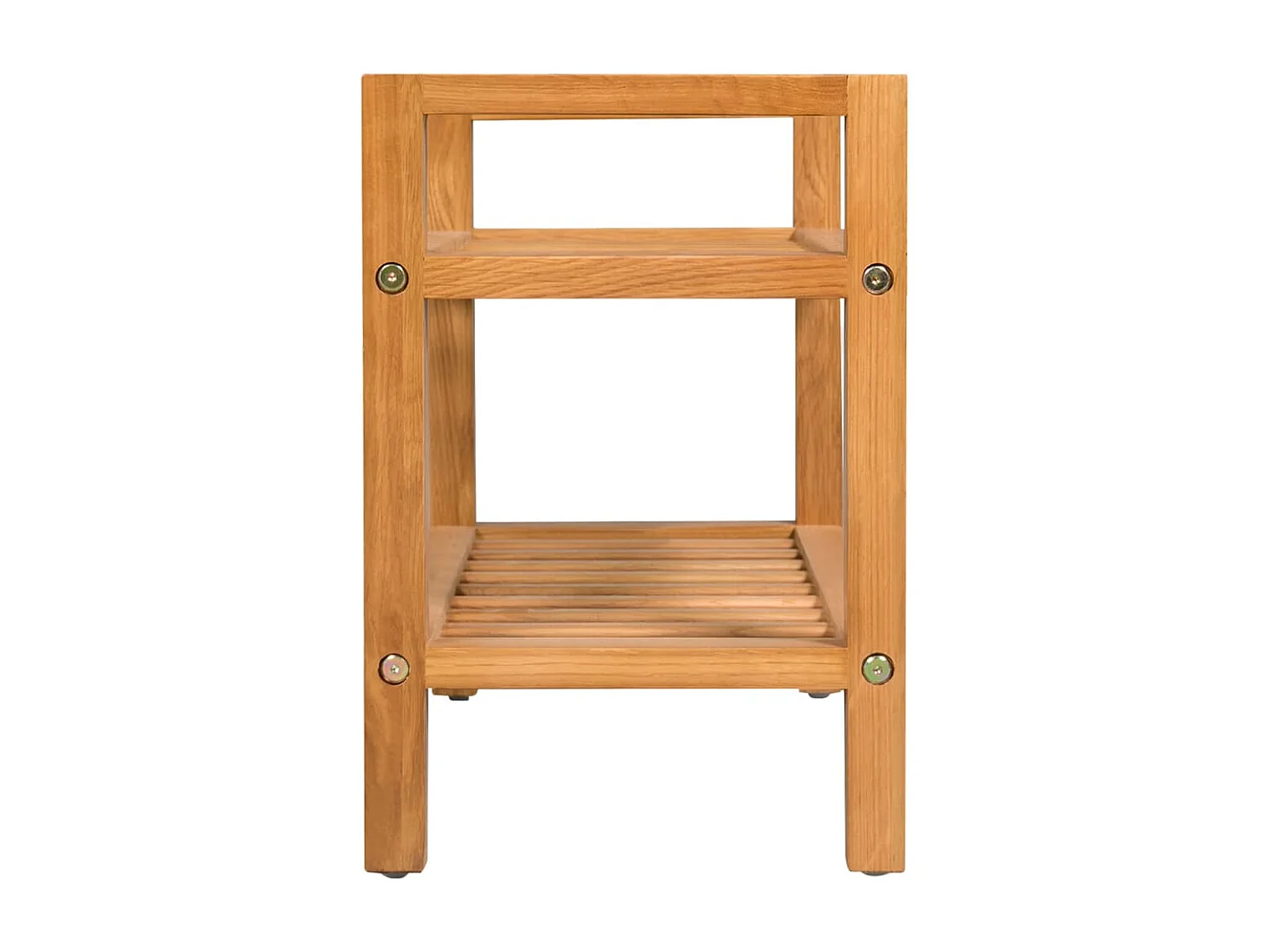 Zapatero con 2 estantes 50x27x40 cm Roble macizo