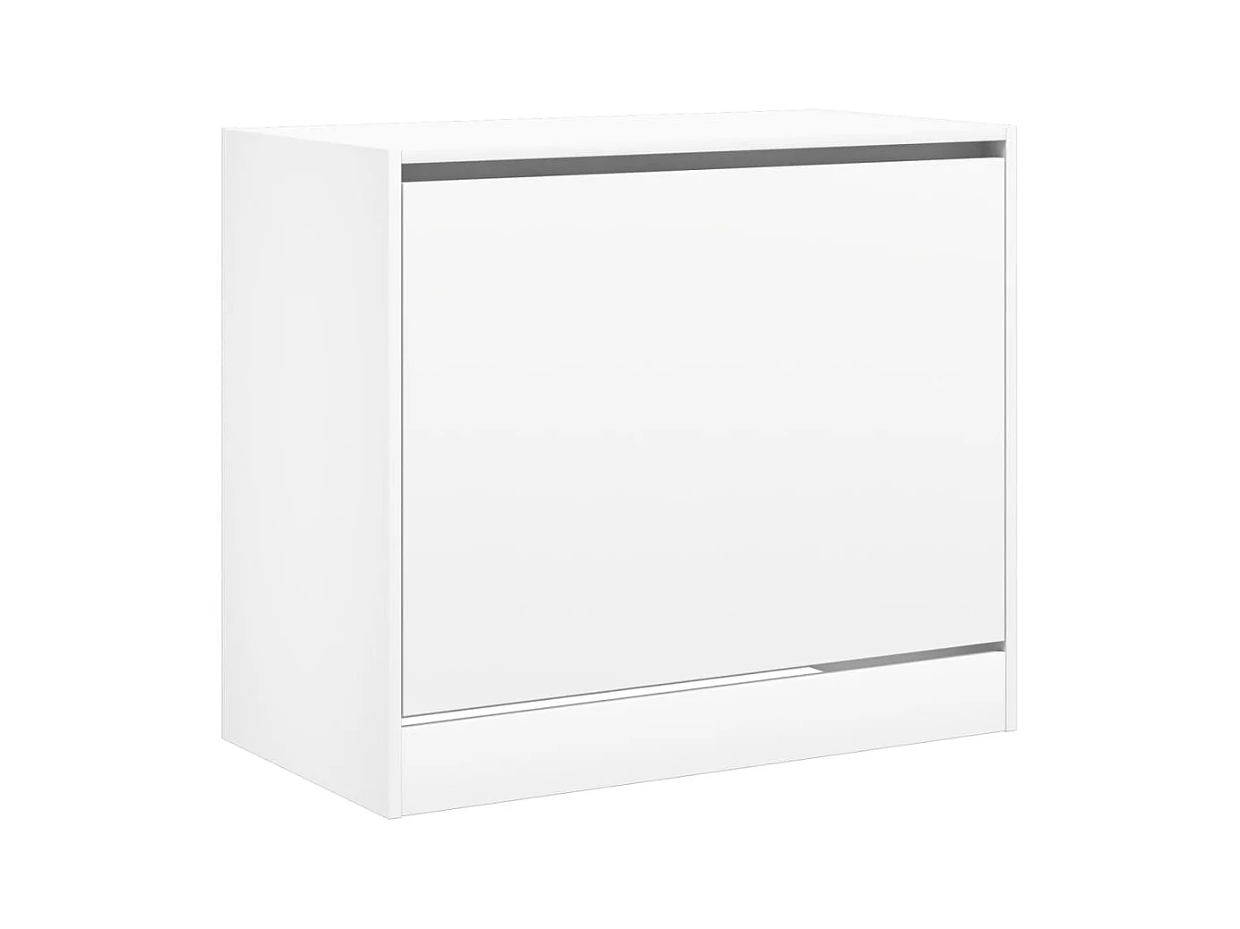 Armoire à chaussures blanc 80x42x69 cm bois d'ingénierie