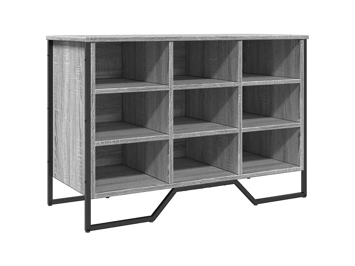 Armoire à chaussures sonoma gris 90x38x61,5cm bois d'ingénierie