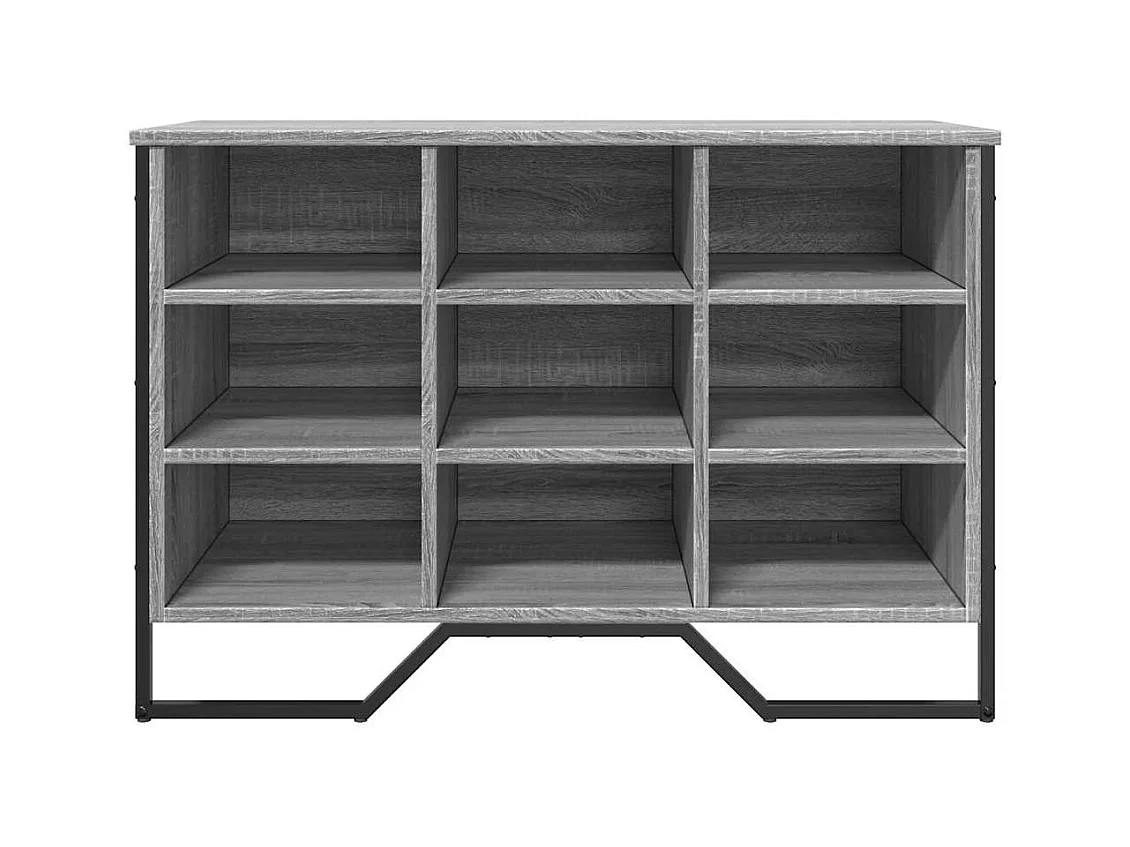 Armoire à chaussures sonoma gris 90x38x61,5cm bois d'ingénierie