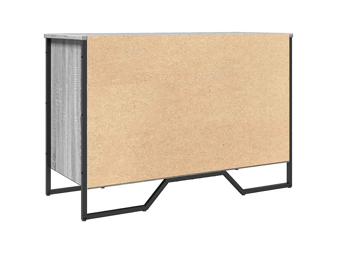 Armoire à chaussures sonoma gris 90x38x61,5cm bois d'ingénierie