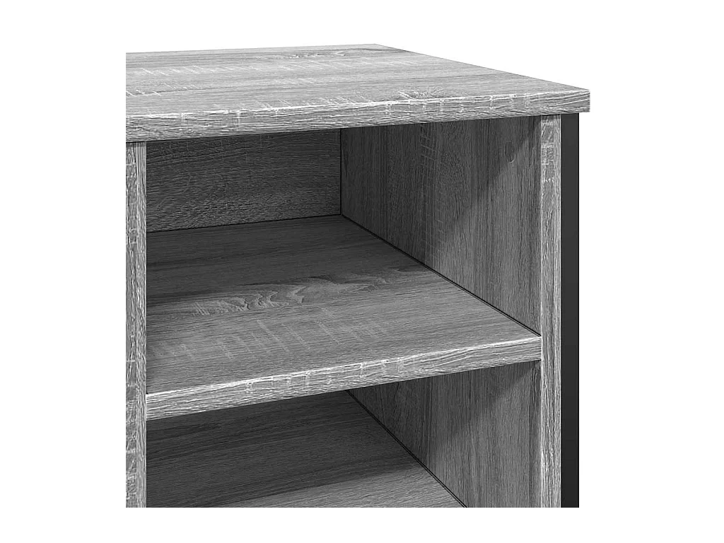 Armoire à chaussures sonoma gris 90x38x61,5cm bois d'ingénierie
