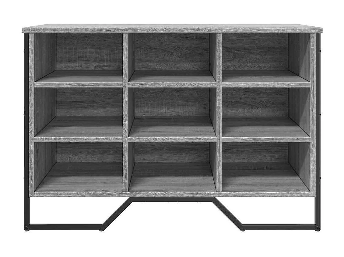 Scarpiera grigia Sonoma 90x38x61,5cm in legno ingegnerizzato