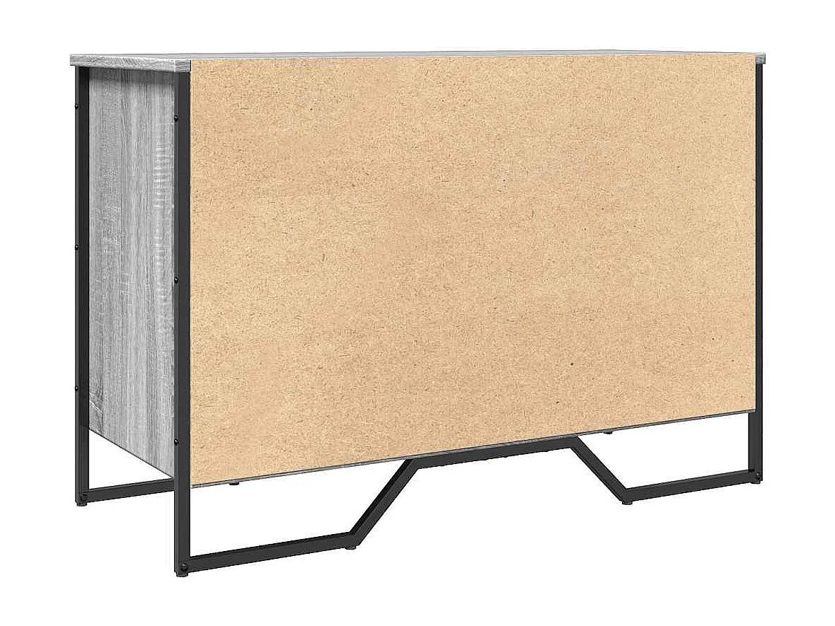 Scarpiera grigia Sonoma 90x38x61,5cm in legno ingegnerizzato