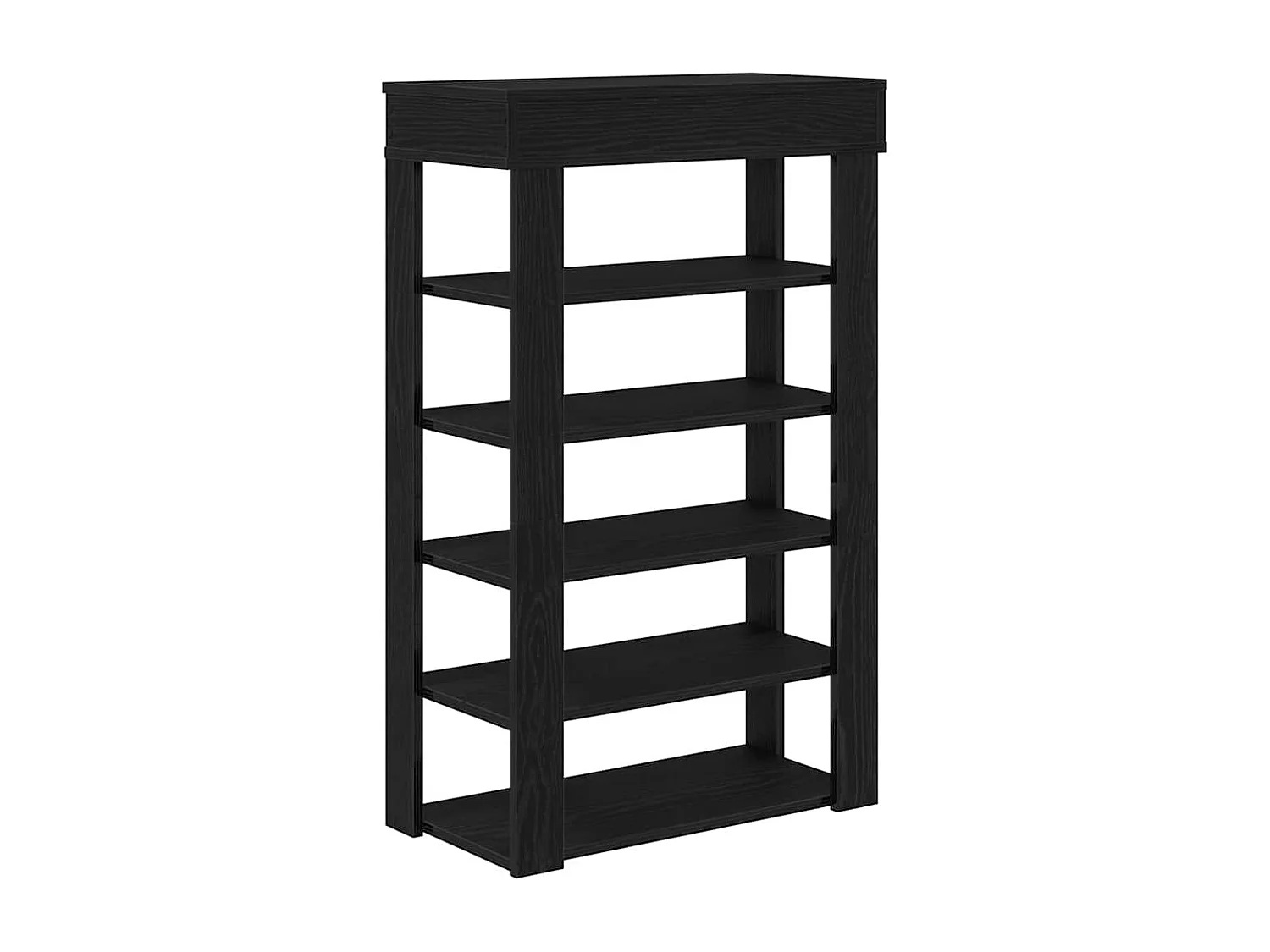 Étagère à chaussures noir 60x30x98 cm bois d'ingénierie