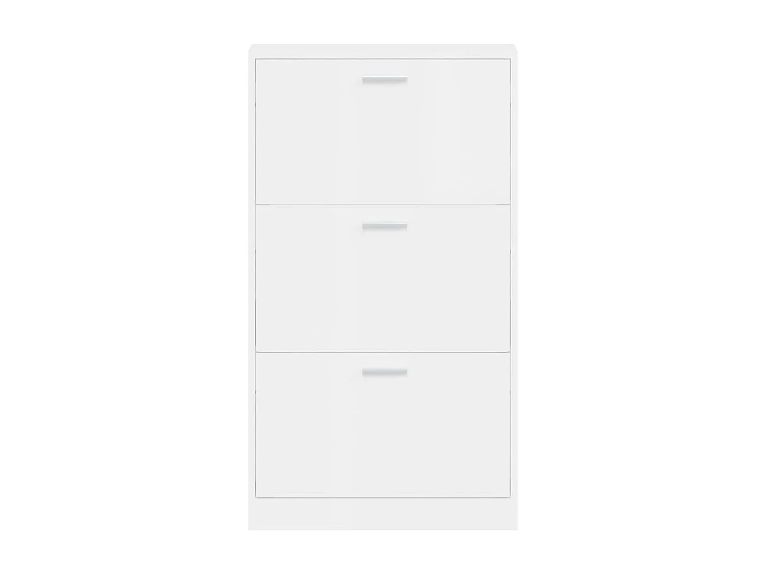 Schoenenkast Glanzend wit 59x17x108 cm Technisch hout