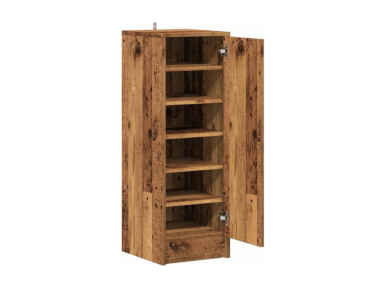 Armoire à chaussures vieux bois 32x35x92 cm bois d'ingénierie