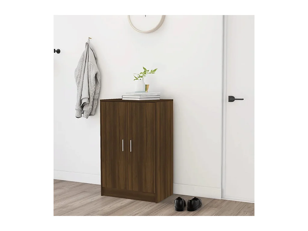 Meuble à chaussures Chêne marron 60x35x92 cm Bois d'ingénierie