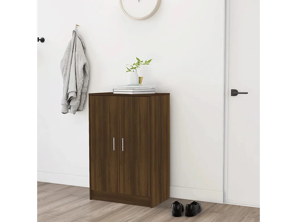 Meuble à chaussures Chêne marron 60x35x92 cm Bois d'ingénierie