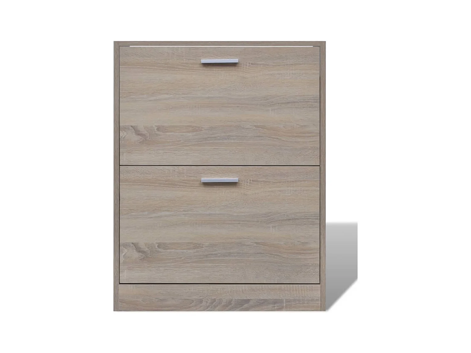 Meuble à chaussures en bois avec 2 compartiments Aspect chêne