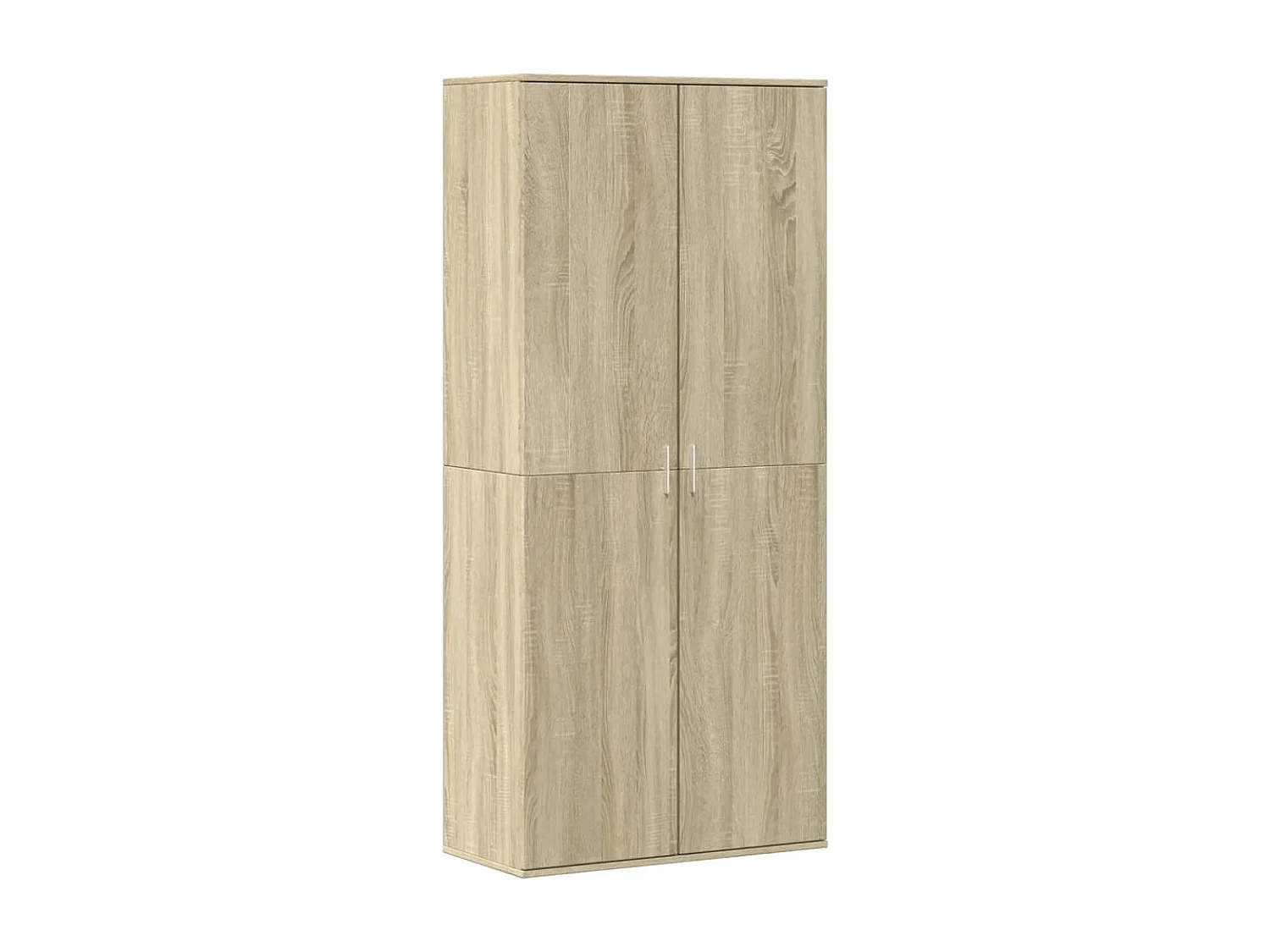 Zapatero de roble Sonoma de 80 x 39 x 178 cm de madera de ingeniería