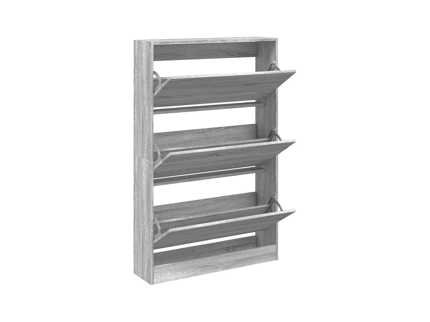 Zapatero gris Sonoma 80x21x125,5cm madera de ingeniería