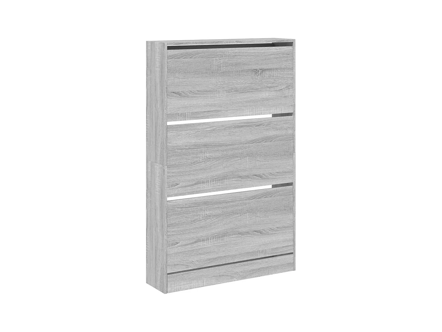 Zapatero gris Sonoma 80x21x125,5cm madera de ingeniería