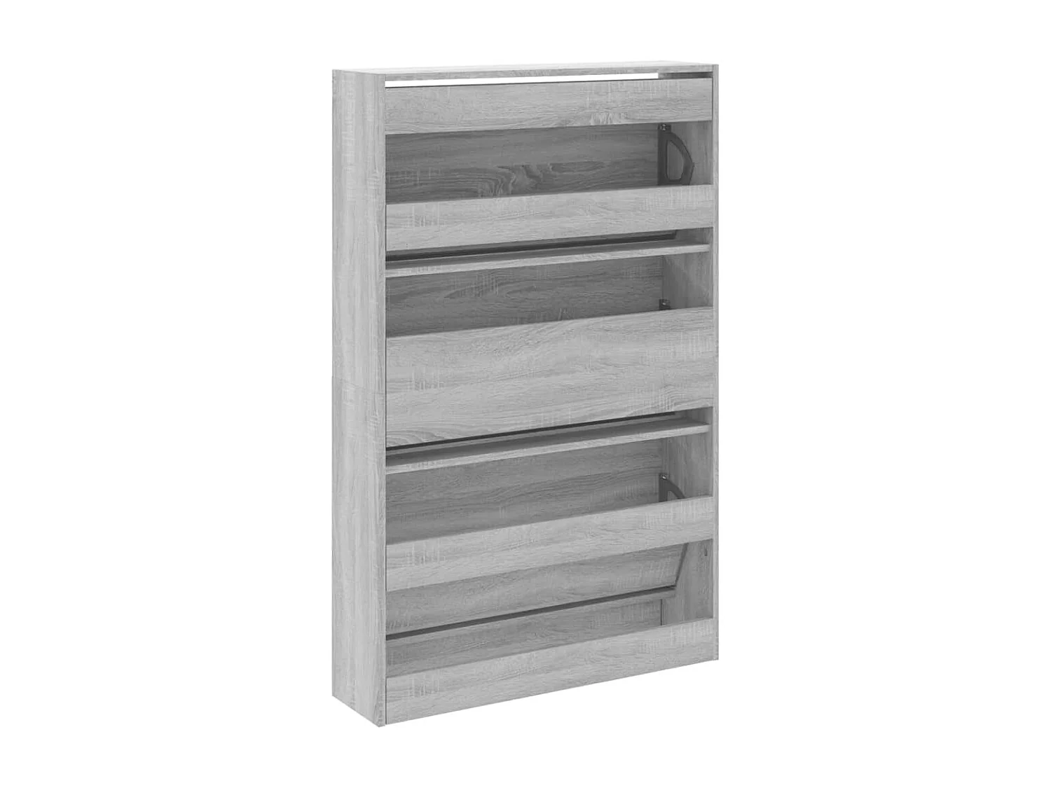 Zapatero gris Sonoma 80x21x125,5cm madera de ingeniería