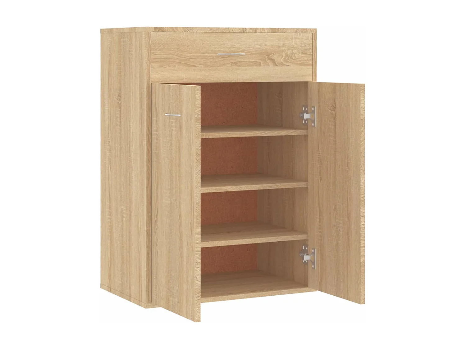 Zapatero de roble Sonoma 60x35x84 cm Madera de ingeniería