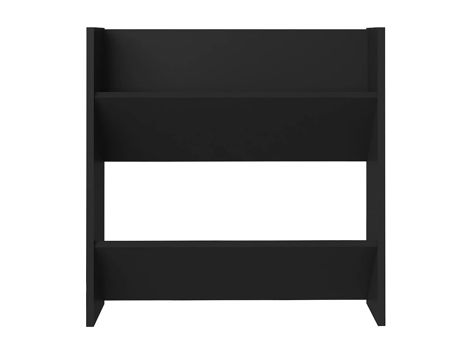 scarpiere da parete in legno ingegnerizzato nero